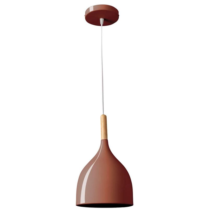 pendente aquarela gota bronzearte 1 luz e27 terracota (mp)