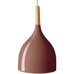 pendente aquarela gota bronzearte 1 luz e27 terracota (mp)