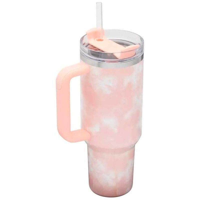 copo térmico quencher stanley peach tie-dye 887ml (mp)