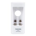 carregador de pilhas toshiba usb aa/aaa com 2 aa 73204 (mp)