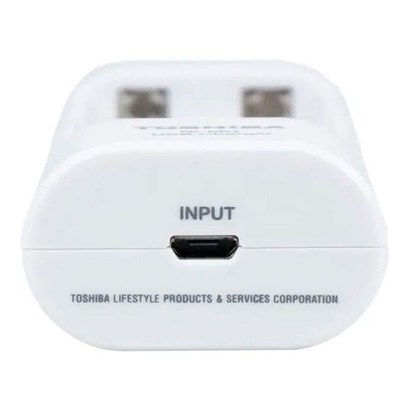 carregador de pilhas toshiba usb aa/aaa com 2 aa 73204 (mp)