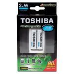 carregador de pilhas toshiba usb aa/aaa com 2 aa 73204 (mp)