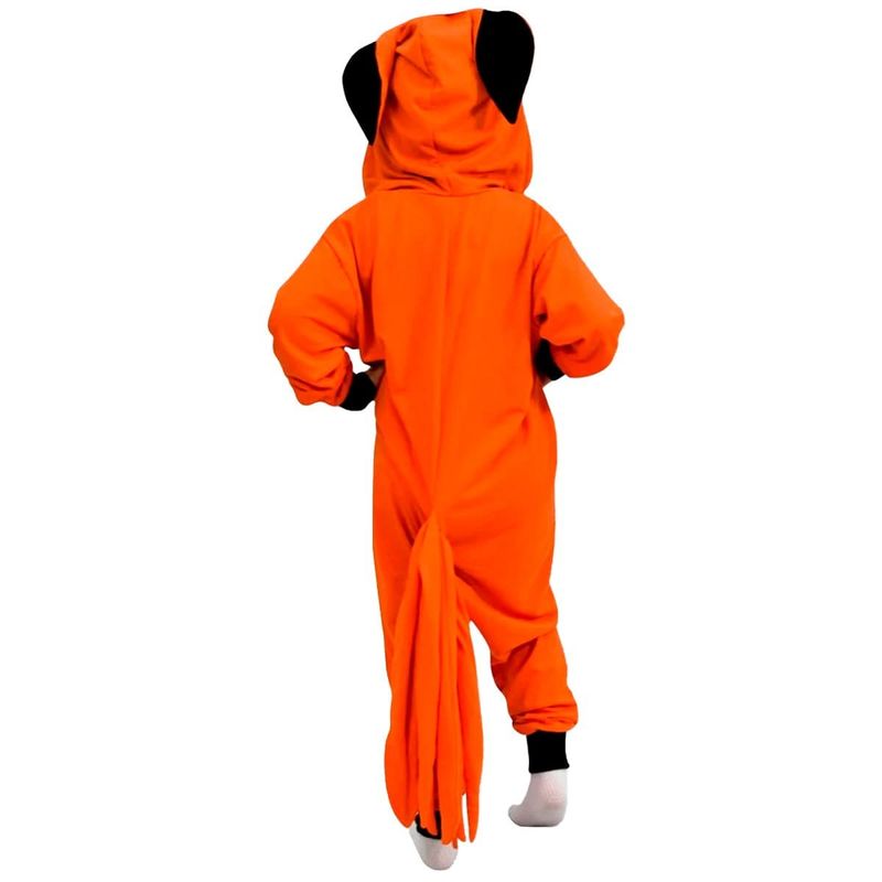 macacão zonacriativa kigurumi spring raposa 6 anos laranja (mp)