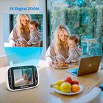 babá eletrônica hellobaby câmera digital e visão noturna lcd branco a-bi