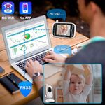 babá eletrônica hellobaby câmera digital e visão noturna lcd branco a-bi