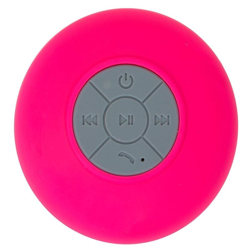 caixa de som h'maston microfone integrado 5w bts-06 rosa (mp)