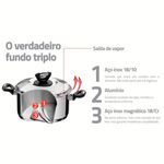 jogo de panelas tramontina 3 peças aço inox 65720740