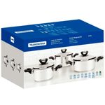 jogo de panelas tramontina 3 peças aço inox 65720740