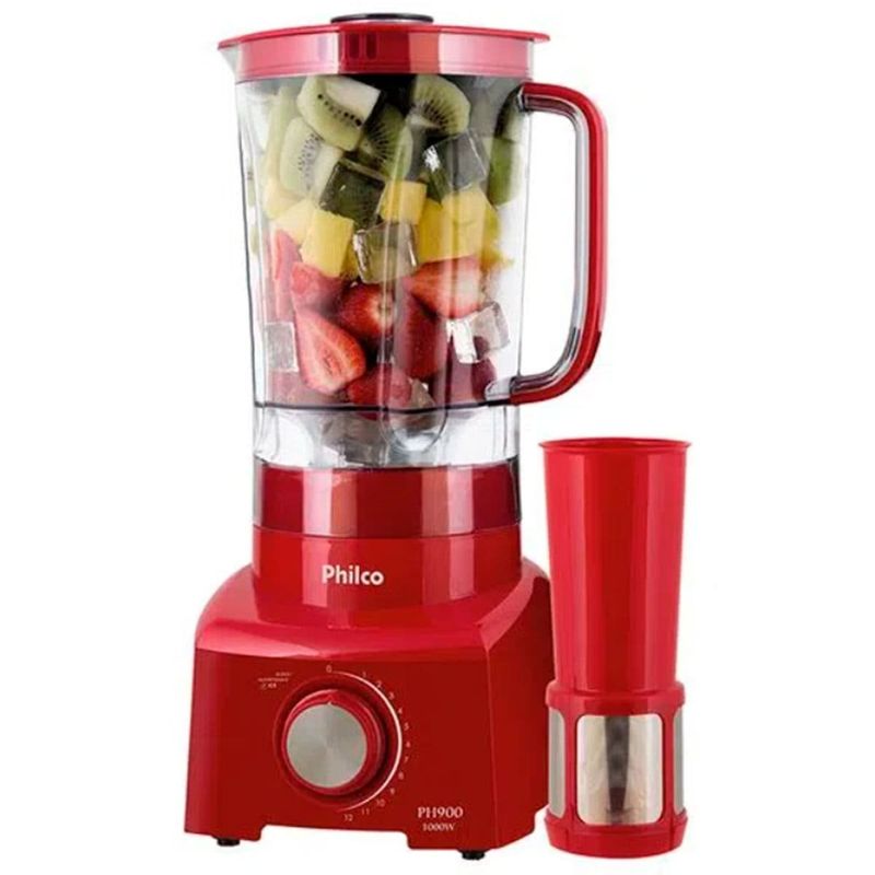 liquidificador philco 1200w vermelho ph900