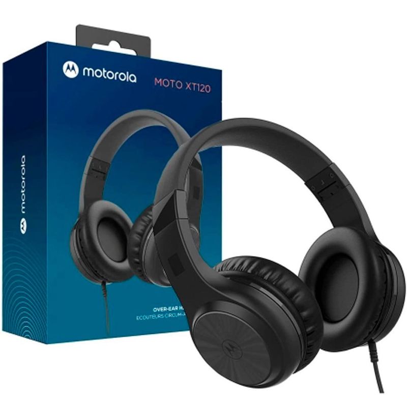 headphone motorola moto xt 120 preto (mp)