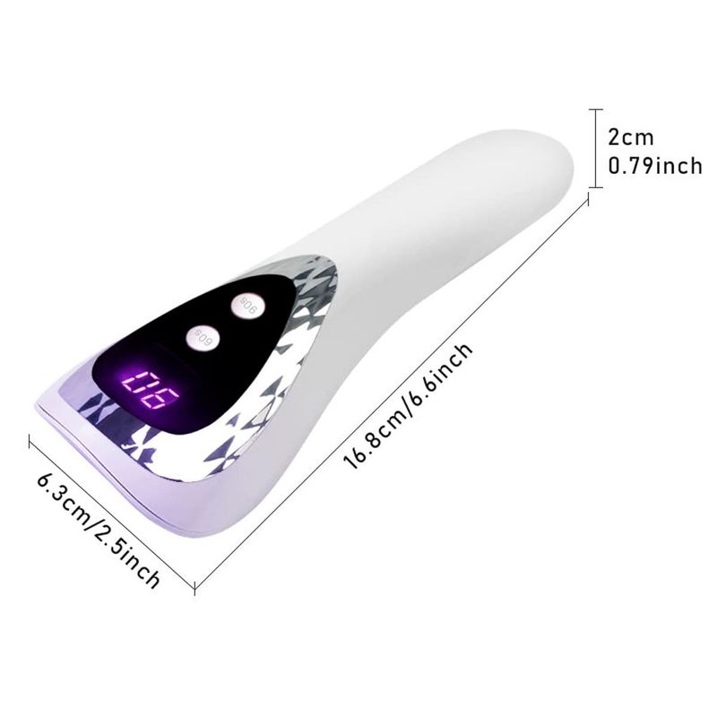secador de unhas portátil smallshs lâmpada led branco a-bi