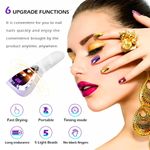 secador de unhas portátil smallshs lâmpada led branco a-bi