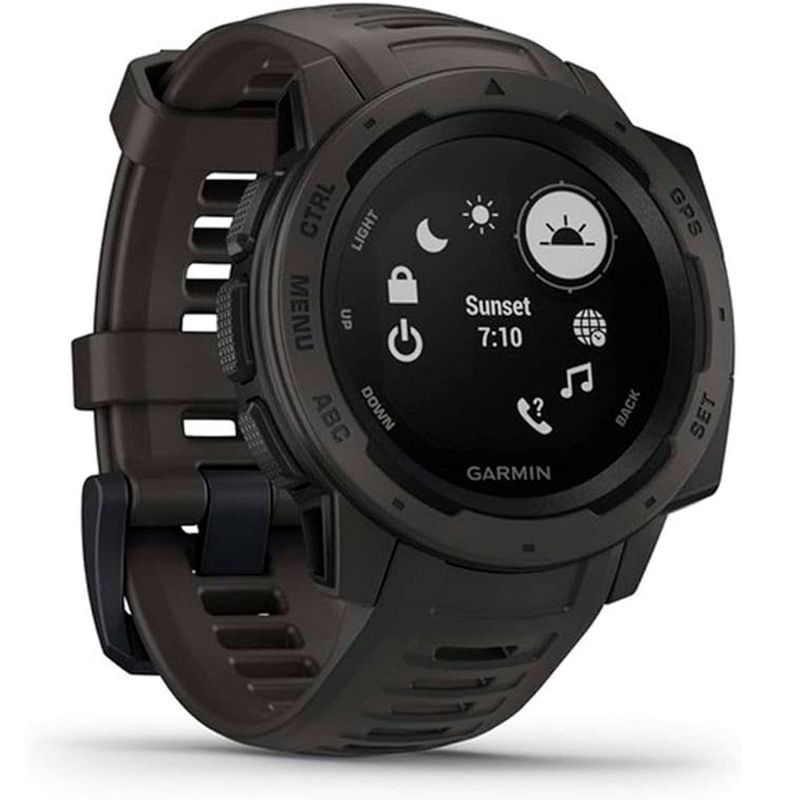 relógio garmin masculino instinct gps bluetooth preto a-bi