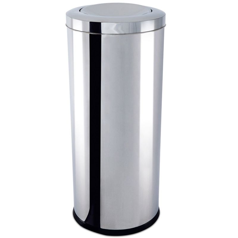 lixeira 47 litros brinox decorline com tampa basculante inox 3032/210