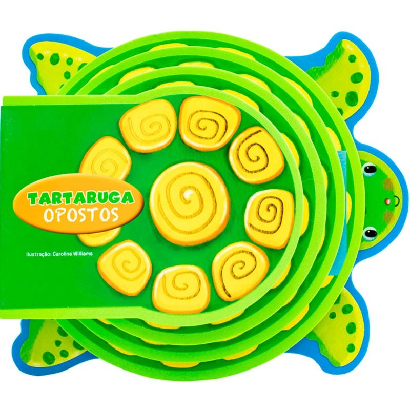 livro infantil todolivro em 3d tartaruga opostos (mp)