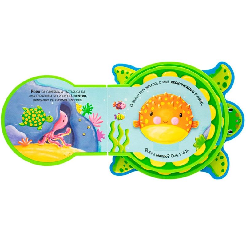 livro infantil todolivro em 3d tartaruga opostos (mp)