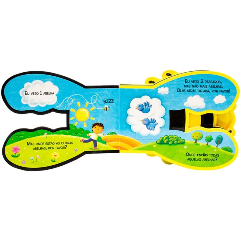 livro infantil todolivro em 3d abelhas aprenda a contar (mp)