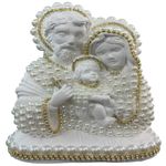 imagem sagrada familia família santorine 13cm perola branco (mp)