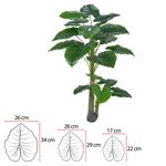 árvore philo florarte realista verde x19 1,25m (mp)
