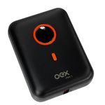 carregador portatíl oex power bank style tipo-c usb preto pb303