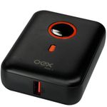 carregador portatíl oex power bank style tipo-c usb preto pb303