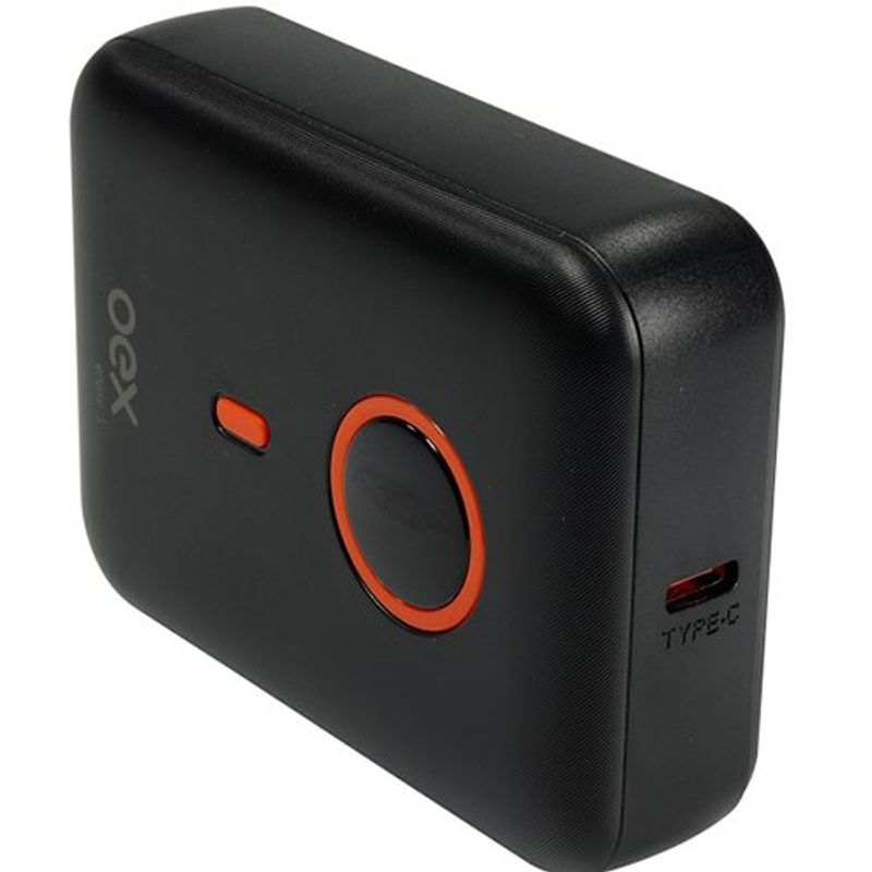 carregador portatíl oex power bank style tipo-c usb preto pb303