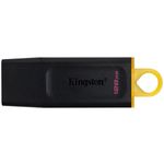 pen drive kingston exodia 128gb usb 3.2 dtx/128gb preto amarelo (mp)