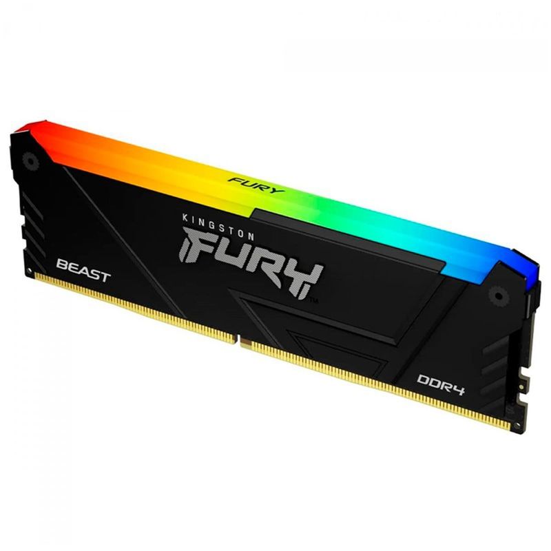 Memória RAM Kingston 8GB DDR4 3200MHz Fury Beast RGB