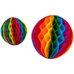 enfeite bola colorida de papel popper 2 unidades fje2-2 (mp)