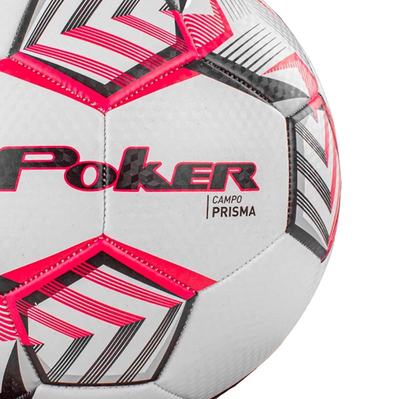 bola futebol de campo poker training 32 gomos prisma vermelho e preto (mp)
