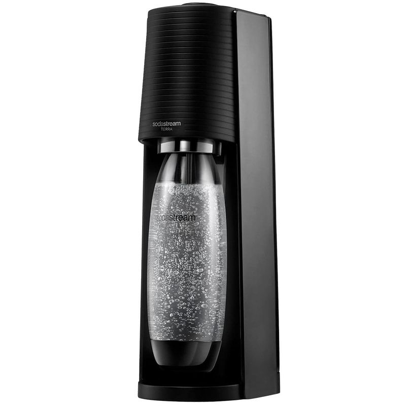 máquina para gaseificar água sodastream terra preto 4088930205