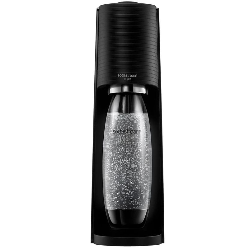 máquina para gaseificar água sodastream terra preto 4088930205