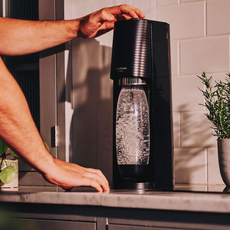 Máquina Gaseificar Água Sodastream Terra Preto