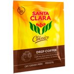 café torrado e moído santa clara clássico sachê 10g
