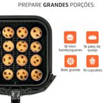 fritadeira elétrica air fryer mondial 6 litros grand family preto fn-60-bi