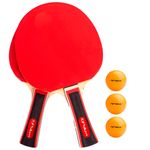 conjunto tênis de mesa poker 2 raquetes 3 bolas suporte com rede retrátil (mp)