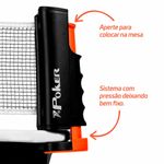 conjunto tênis de mesa poker 2 raquetes 3 bolas suporte com rede retrátil (mp)
