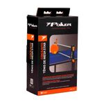 conjunto tênis de mesa poker 2 raquetes 3 bolas suporte com rede retrátil (mp)