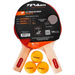 conjunto tênis de mesa poker effect ii 2 raquetes 3 bolas (mp)