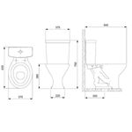 kit vaso sanitário celite fit plus com caixa acoplada branco (mp)