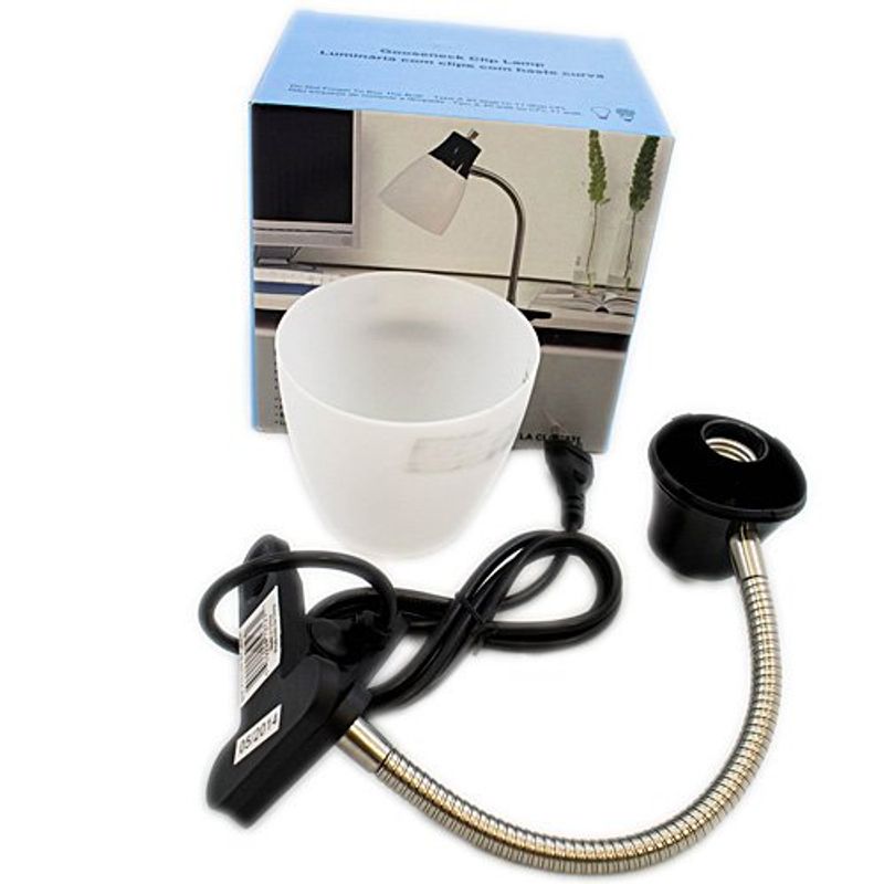 luminária de mesa latcor laclc2331 blk preto e branco