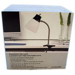luminária de mesa latcor laclc2331 blk preto e branco