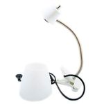 luminária de mesa latcor laclc2331 wht branco
