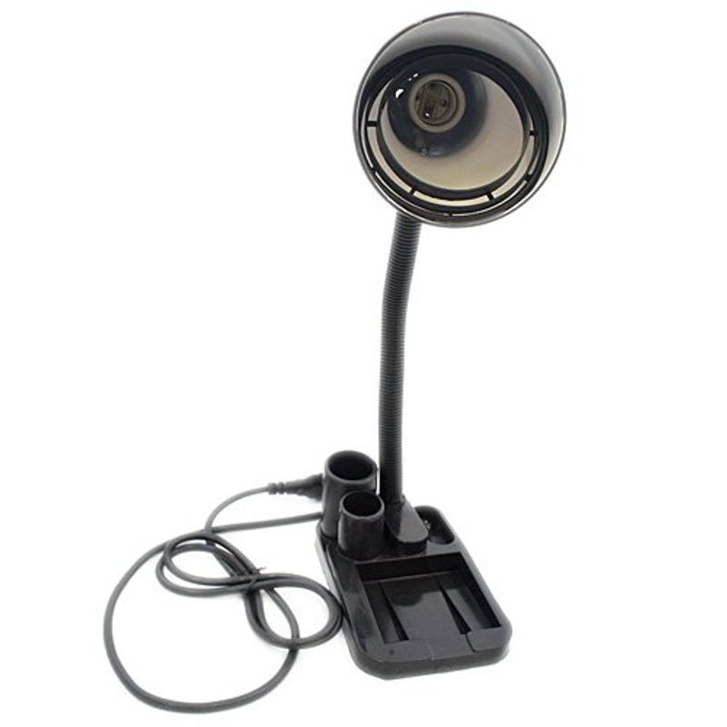 luminária de mesa latcor laol400 blk preto