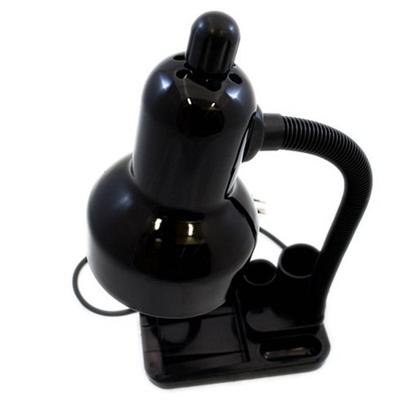 luminária de mesa latcor laol400 blk preto