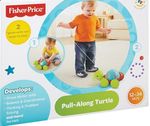 brinquedo tartaruga com passear fisher price mattel y8652 plástico