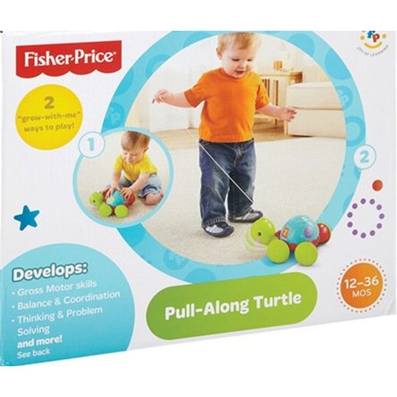 brinquedo tartaruga com passear fisher price mattel y8652 plástico