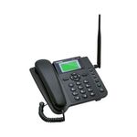 kit telefone rural aquário quadriband dual chip rede 2g bateria 800mah preto ac4200