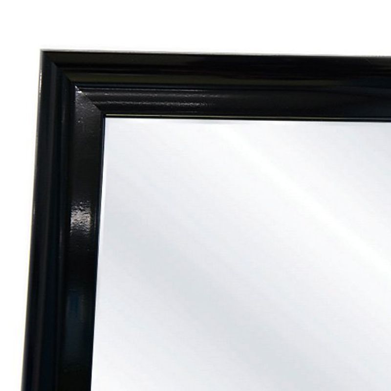 espelho latcor retangular com moldura preto fsm4432