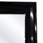espelho latcor retangular com moldura preto fsm4432